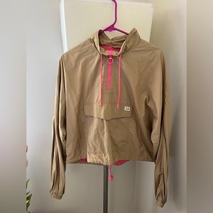 Urban Outfitters Brown and Pink Windbreaker (size Medium) (Never worn)